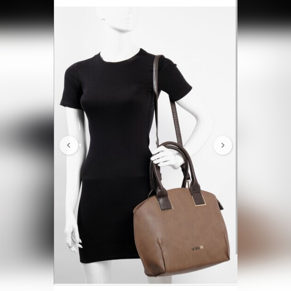 Caprese taupe solid shoulder bag - Picture 4 of 12